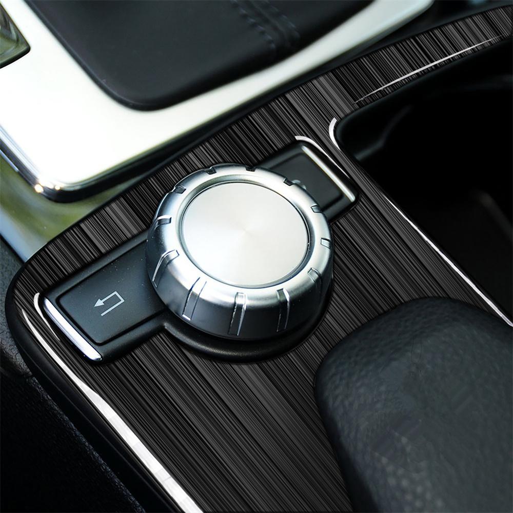 Carbon Fiber Car Cup Holder Panel Cover Trim For Mercedes Benz C E Calss  LHD