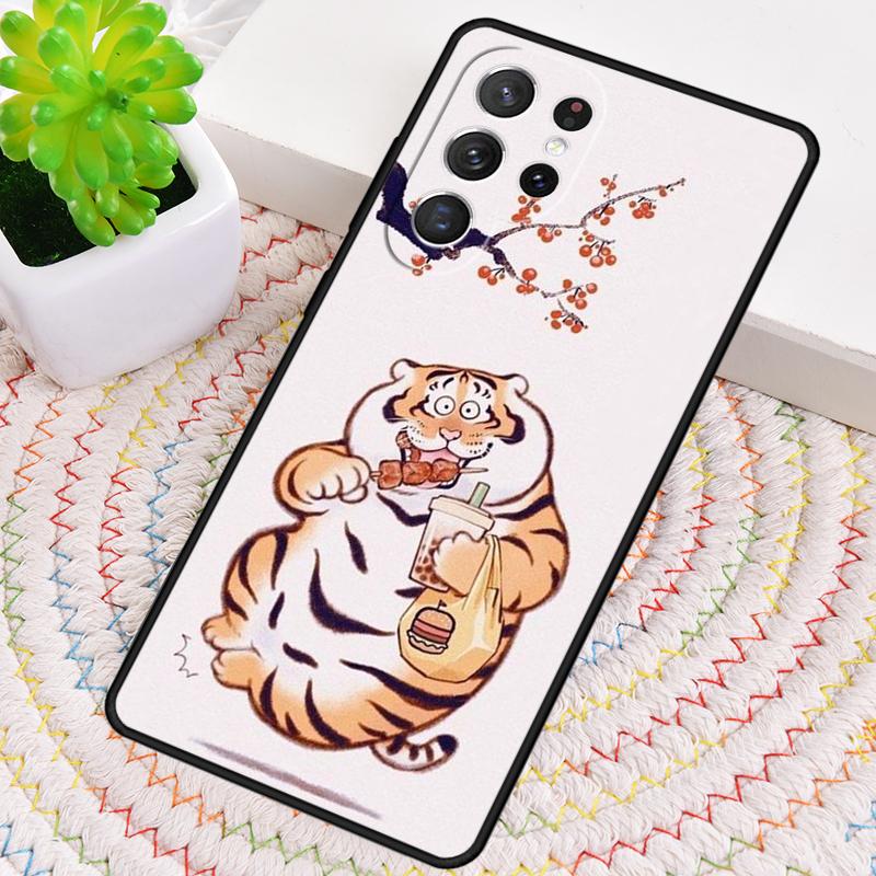 Funny Cartoon Tiger Phone Case for Samsung Galaxy Note 10 Pro S26 Ultra S23 S24 FE S25 S21 S22 PLUS Shockproof Cove
