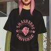 SmashBros Universe T-Shirt Retro Game Graphic Tee Kirby Fighter Unisex Casual