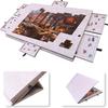 Foldable Children's Puzzle Table with Stand, Cover, and 6 Drawers