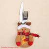 Christmas Cutlery Cover Santa Claus Knife and Fork Protective Cover Cloth Art Knife and Fork Set Decor for Xmas Dining Table