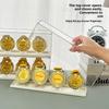 1 Set Porta Medaglie d'Oro Rettangolare in Plastica Scatola Porta Medaglie Maratona da Tavolo Impilabile Organizer per Monete Souvenir