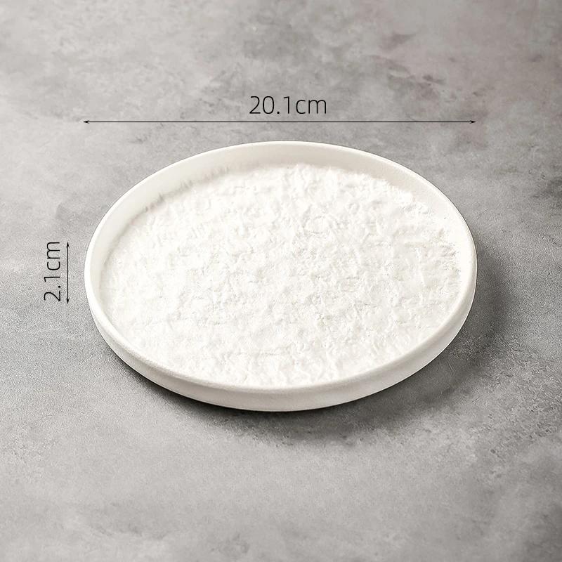 

Дом Черный Креативная Круглая Керамическая Тарелка для Западной Еды Роскошная Тарелка для Западной Еды Стейковая Тарелка Изысканная Посуда