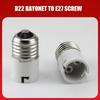 B22-E27/E27-B22 LED Light Bulb Socket Adapter Socket Converter Bulb Base Adapters Bulb Base Adapter Converter Lamp Base Adapter