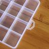 Transparent Plastic Jewelry Organizer Box Compartment Storage Container for Bead Rings Jewelry Display Organizer 28 Slot