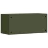 Wall Mounted Garage Cabinet with Gas Spring Door Olive Green