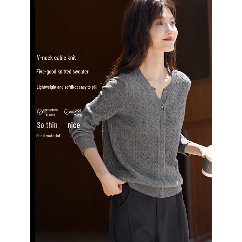 

XWI Women s Cable Knit Cardigan Top XL