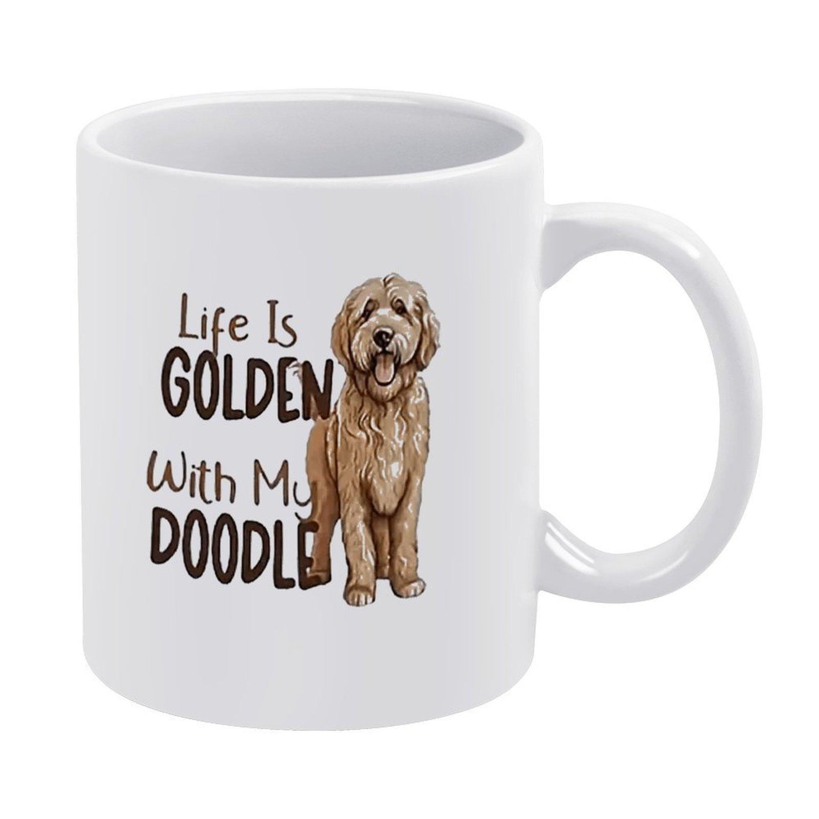 

1 шт. белая кружка 11 унций, двусторонняя печать в юмористическом стиле, удобный захват, подходит для мытья в посудомоечной машине, идеальная чашка для ежедневного горячего напитка белый