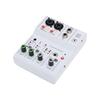 2 Channel Sound Mixer DJ Controller with Multiple Inputs   Power MP3   Output Independent Control Knobs Metal   for Recording Stage Perfor