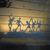 Halloween Iron Table Witch Phantom Atmosphere Decoration Creative LED Light