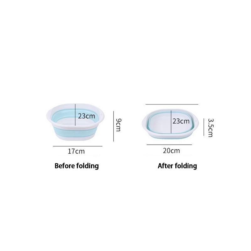 Travel Big Washbasin Folding Washbasin Portable Household Compression Basin For Student Dormitory Bathroom Accessories