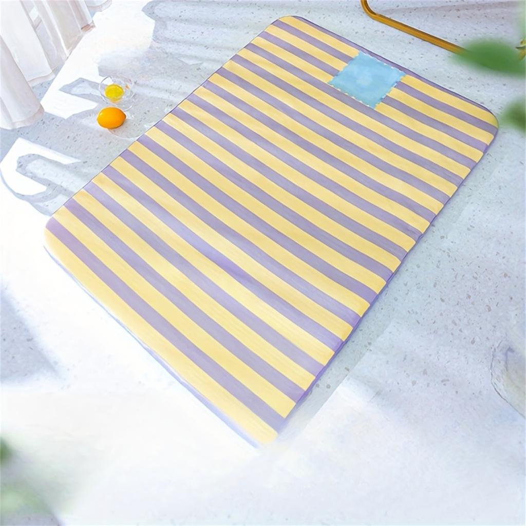 Dog Bed Mat For Summer, Breathable Ice Silk Pet Bed Cushion With Removable Washable Cover, Non-Stick Hair Puppy Sleeping Pad With