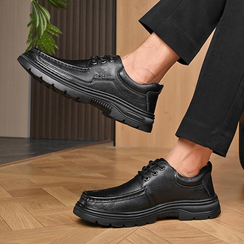 Fashion Non-Slip Business Driving Sneakers Vintage Style Genuine Leather Oxford Shoes for Men Fashion Designer Soft-soled Casual Shoes