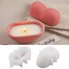 Love Candle Cup Silicone Mold DIY Heart Candle Vessel Making Plaster Resin Storage Box Molds Home Valentine's Day Dec Craft Gift