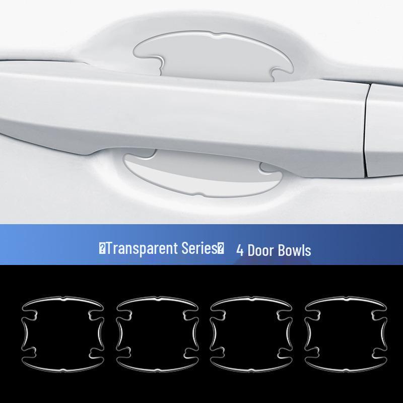 Universal Transparent Car Door Handle Protective and Decorative Anti-Scratch Sticker