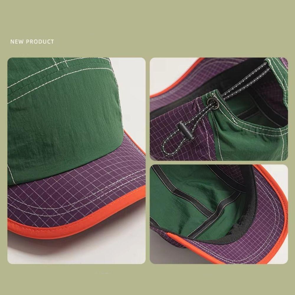 Summer Style Retro Baseball Cap Color Matching Peaked Cap Hip-hop Quick-drying Cap  Sports Cap