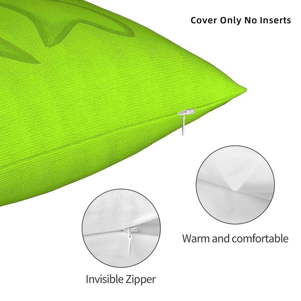 Brat Album Green Charli Xcx (2) Pillow Case  Retro Trendy Pillow Cover Soft Pillowcases For Chair Sofa Home Decor