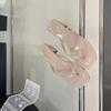 Fashion Square Heel Slippers Women Summer Shoes Low Slides Pantofle Rubber Flip Flops Fashion Heeled Mules Block 2025 Hawaiian Luxury