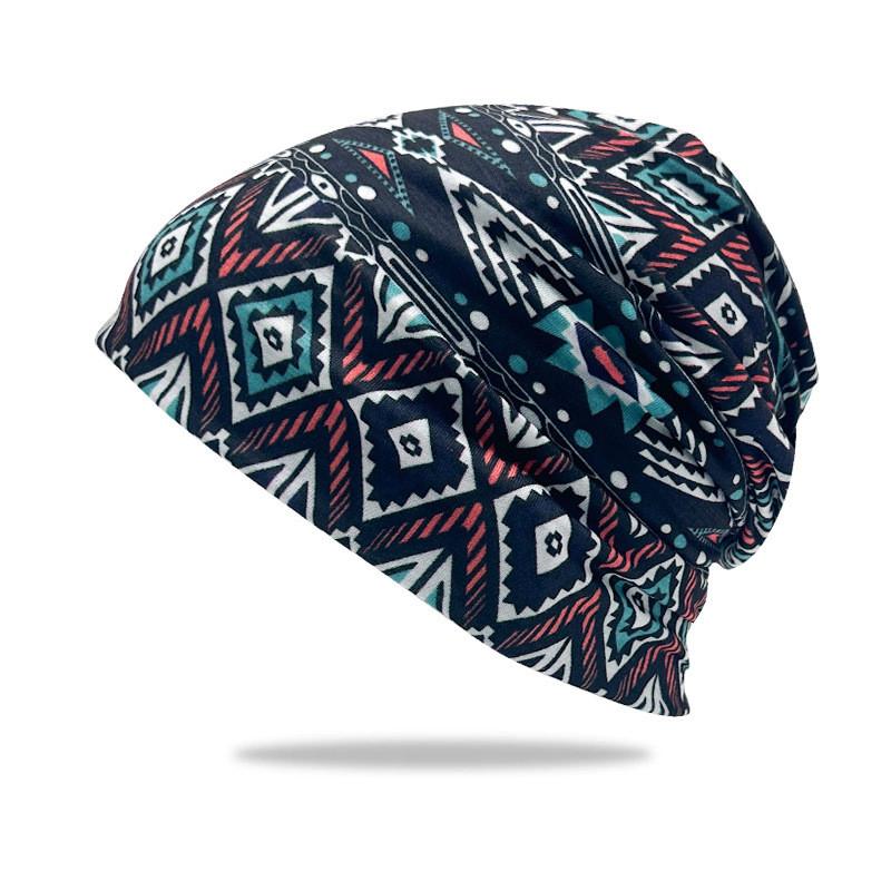 Hat Headscarf Printing Outdoor Breathable Warmth Bean Cap Unisex Hat Fashion