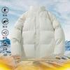 Herbst und Winter Herren Baumwollkleidung Jacke Locker Große Größe Stehkragen Verdickt Brotjacke