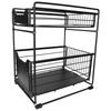 2-Layer Household Pull Out Kitchen Storage Rack Kitchen Office Cosmetic Organizer