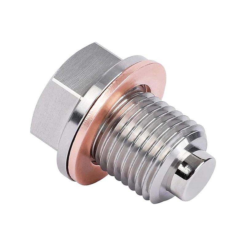 Neodymium Magnet Oil Drain Plug Wear Resistant Sump Nut Screw Anti Leak Accessory for M14X1.5 Automotive Use