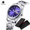 Fashion Wwoor Top Brand Ladies Full Steel Waterproof Quartz Silver Women Automatic Date Dress Watch Reloj Mujer Montre Femme