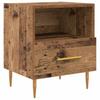 Nightstand Set of 2 Reclaimed Wood Look 40 X 35 X 47.5 Cm Engineered Wood