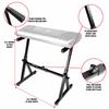 RockJam Z-Style Adjustable Portable Heavy-Duty Music Stand (Fits 54-88 Key Electric Pianos) Electronic Keyboard Stand (RJZZ363)