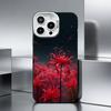R-Red S-Spider Lily F-Flowers    Phone Case For iPhone 17,16,15,14,13,12,11 Plus,Pro Max,XS,Colored Silver Phone Case