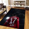 Football Player Name Print Carpet Rug For Living Room Bedroom Home Sofa Decoration Kids Play Nonslip Floor Mat
