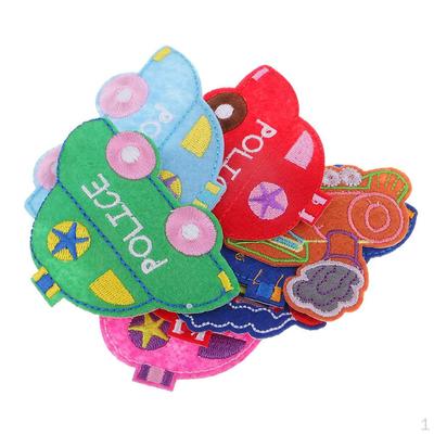 8 Pieces Kids Car Clothes Patches Transfer Sticker Embroidered Iron On Appliques