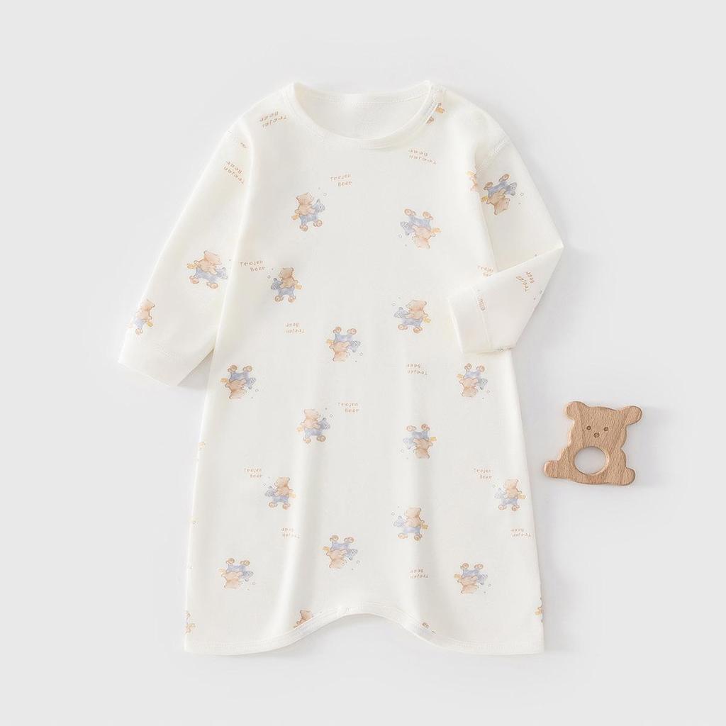 Unisex Pure Cotton Baby Sleep Sack Pajamas with Long Sleeves