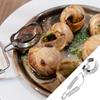 Kitchen Escargot Tongs, Escargot Cooking Tongs | Stainless Steel Snail Cooking Tongs, Rust-Resistant | Conch Food Grill Clamp for Seafood Lovers, Cafe