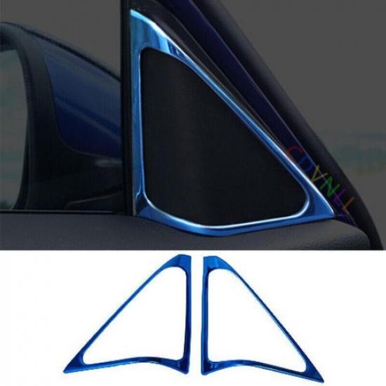 A Post Front Triangle Cover Trim Blue Titanium Fit For Honda Accord 2018-2020