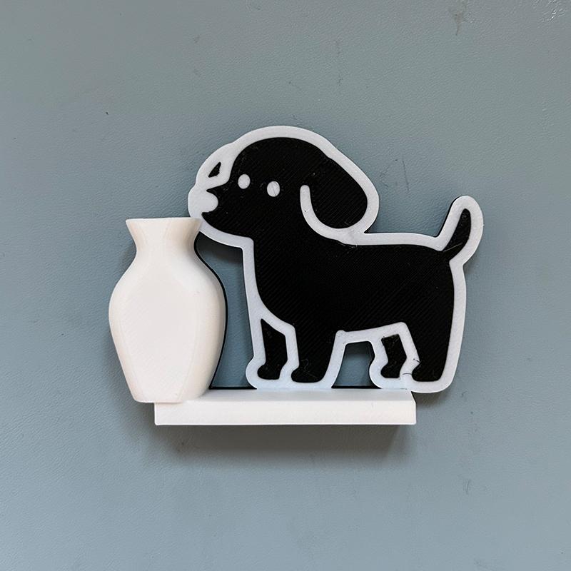 Kühlschrankmagnet mit Hunde-Duftblumen, Deko-Elemente für Hunde, Katzen und andere Tiere – Erinnerungsbox für Zuhause oder Büro – Perfektes Geschenk
