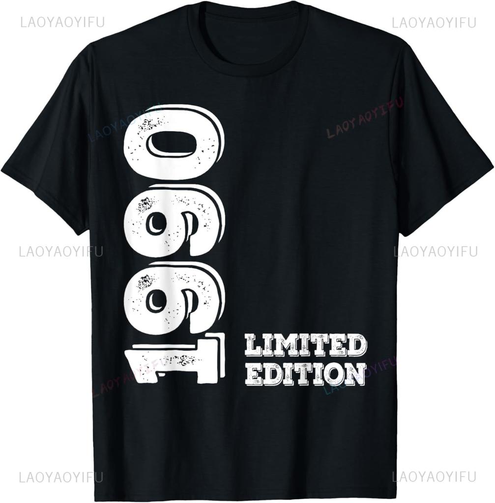 Vintage Class 35th Birthday Decorations Vintage 1990 35 Years Old T-Shirt Print Original Design Gifts T Shirts Camiseta