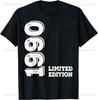 Vintage Class 35th Birthday Decorations Vintage 1990 35 Years Old T-Shirt Print Original Design Gifts T Shirts Camiseta