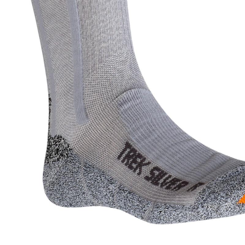 XBIONIC Sports Mid-Calf Hiking Socks for Men And Women, Silver Yarn, G179 Gray/Rock Gray, 22.5cm-24(35-38)