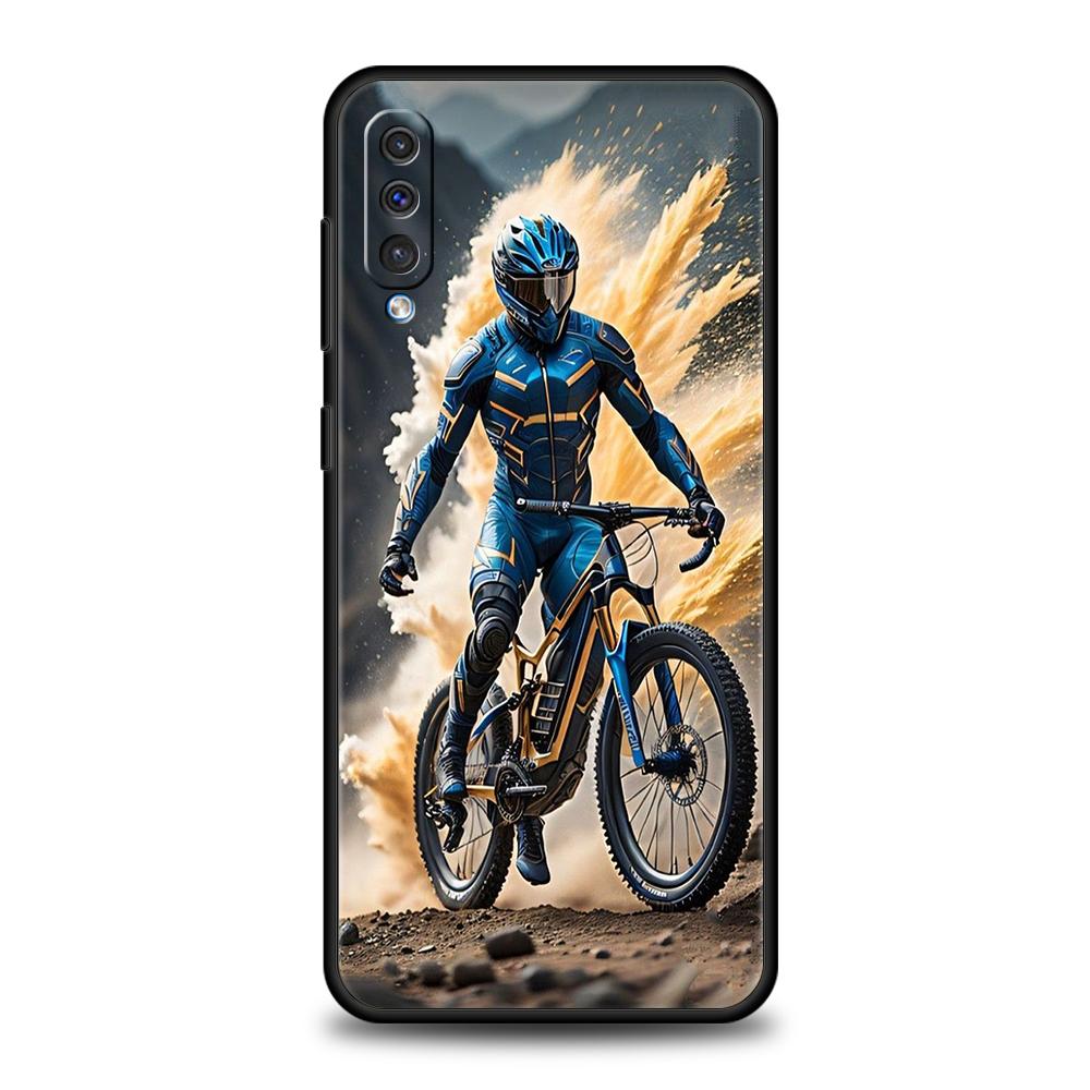 

BIKE Cycling Art Phone Case for Samsung Galaxy A55 A35 A15 A14 A25 A54 A51 A71 A72 A73 A32 A52 A52S A41 5G Soft TPU Shell Capas Samsung A52 5G