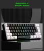Wired RGB 61-Key Mini Gaming Keyboard - Compact, Mechanical Feel for Office and Portable Use