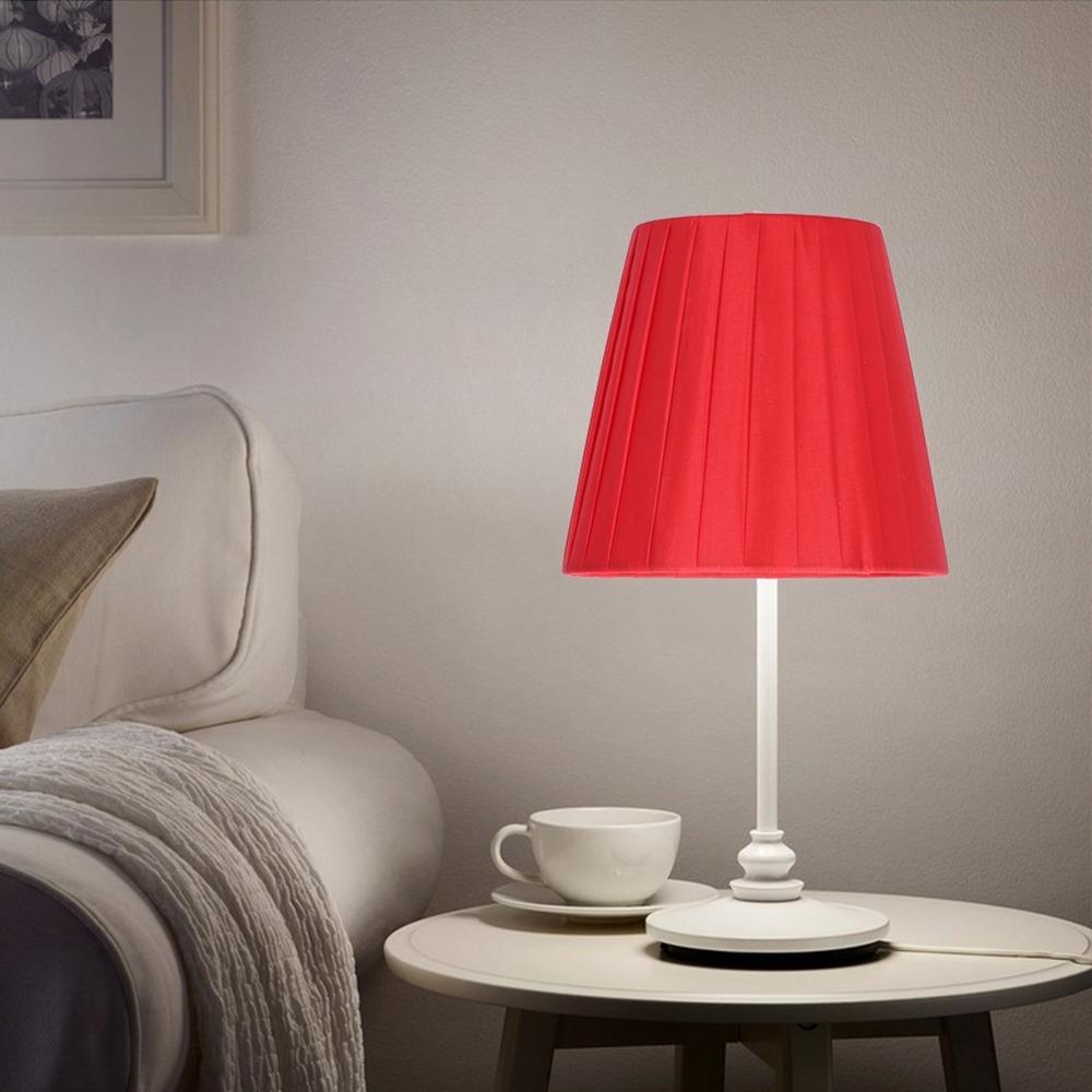 6PCS Clip On Design Cloth Lampshade Fabric Wall Lamp Shade Modern Simple Lampshade Table Lamp