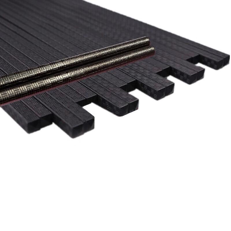 Homeglen Black Diamond Alloy Chopsticks