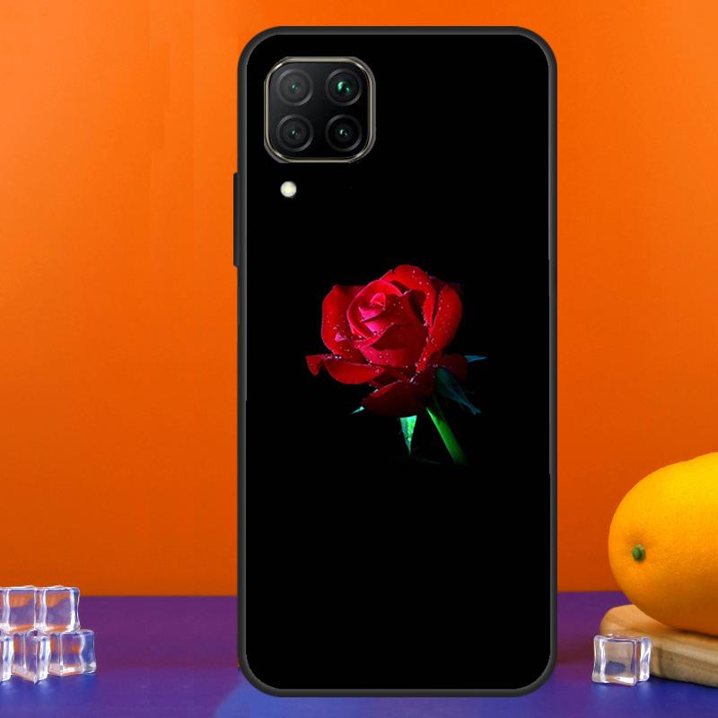 

Red Rose For Huawei Nova 12s 12i 11i 8i 9 10 SE Y91 Y90 Y60 Y70 Y72 Y61 P20 P40 Lite P30 P60 Pro Case Nova 9 SE