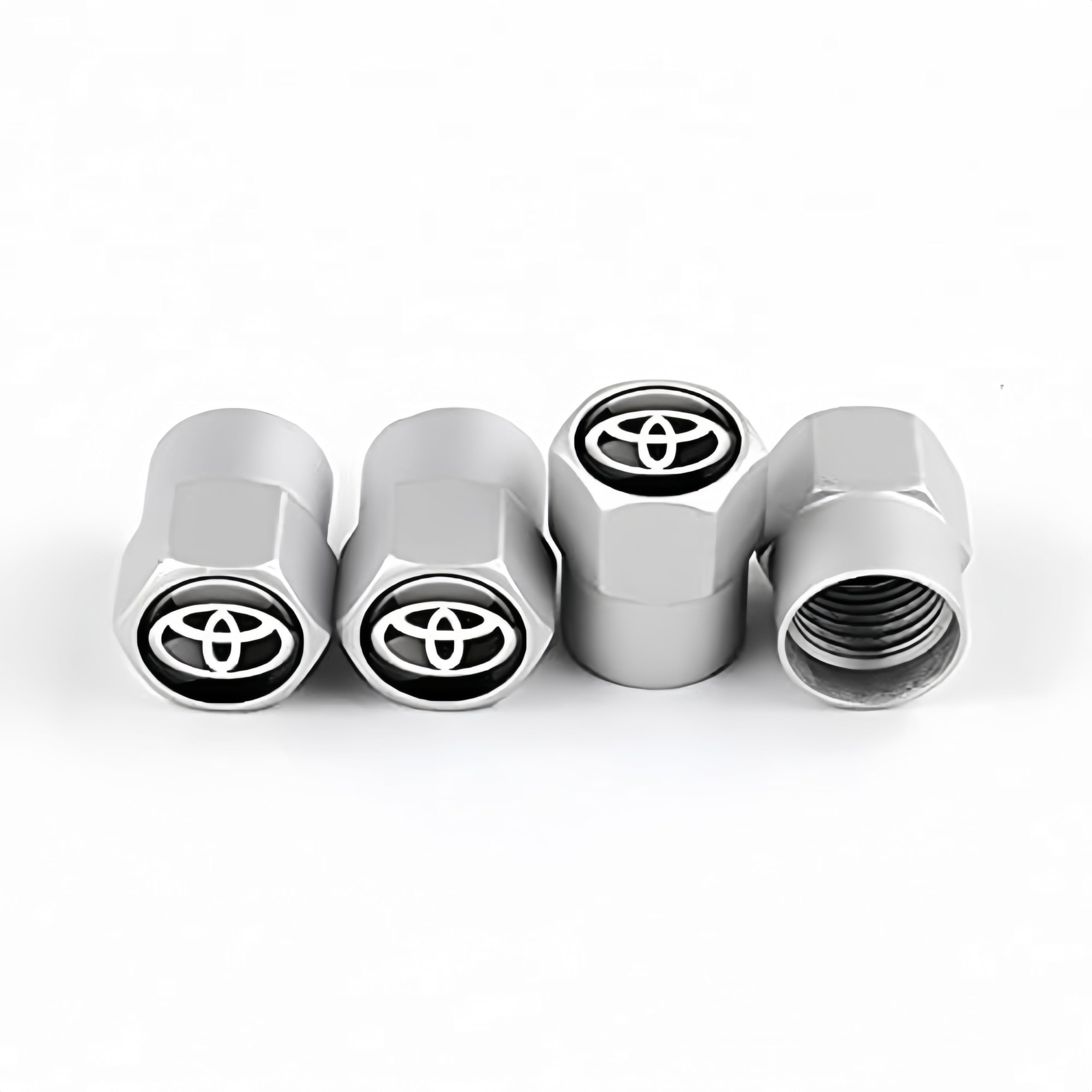 

TONAUA Car Air Valve Cap Genuine Compatible Set of 4 Air Valves, Tire and