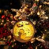 Magnetic Fridge Magnets for Christmas 3D Wooden Light Up Ornament, Layered House Tree Snowman Reusable Festive Decorations Nativity Scene Hanging