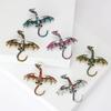 Vintage Enamel Small Flying Dragon Brooches For Men Dragons Pins 6-color Available Office Party Friend Gifts Accessories