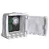 VidaXL Stone 2-Socket Block with Timer Garden Sockets Waterproof Sockets 41230