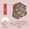 Micro Ink 3D Cartoon Decompression Stickers for DIY Miniature Scene Journals