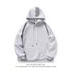 Pure Cotton Hooded Sweater Men's and Women's Spring and Autumn New Couples Solid Color Large Size Loose Casual Hoodie
